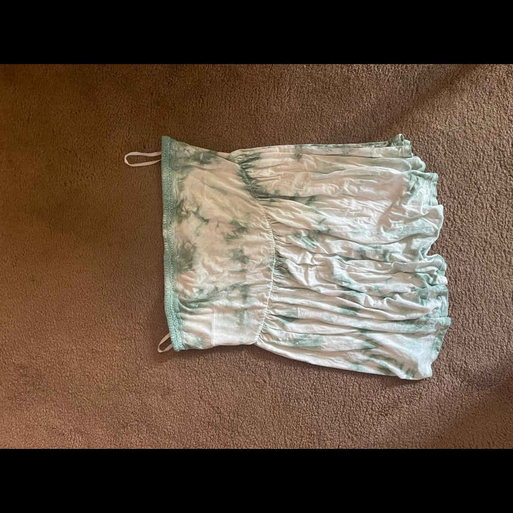 Torrid, strapless tie dye top.